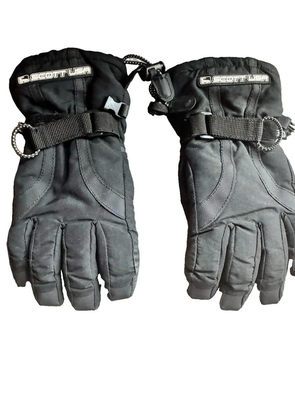 Scott USA Kids Unisex Black Insulated Ski/Snowboard Gloves, Size L